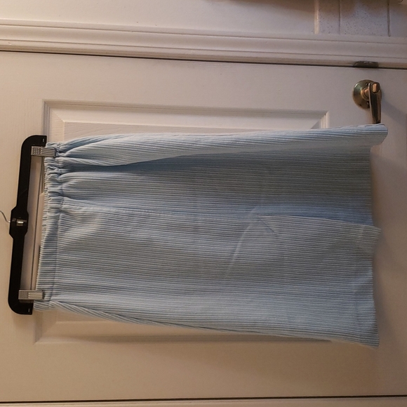 Bogart of Texas Blue & White Striped Skirt Vintage 1960s 1970s Size Small - Picture 3 of 5